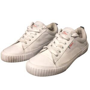 DRIVE-IN Originals Showtime Women's Sz 10 Leather Sneaker White Summer